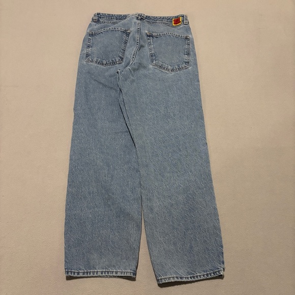 Empyre Jeans sz 32 32x29 Blue Light Wash Denim High Rise Skateboard Relaxed Fit - Picture 7 of 8